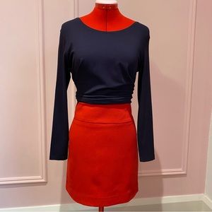 The Limited Red Mini Skirt, Fully Lined, Zipper Closure, Women's US 6